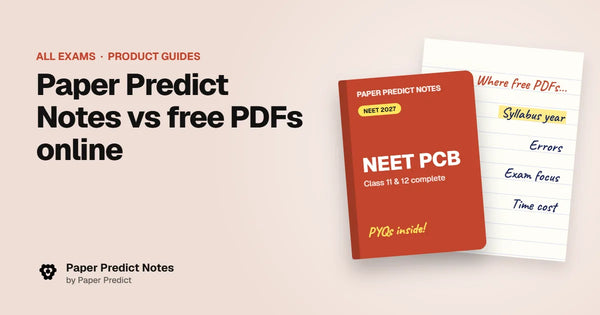 Paper Predict Notes vs free PDFs online — Paper Predict Notes