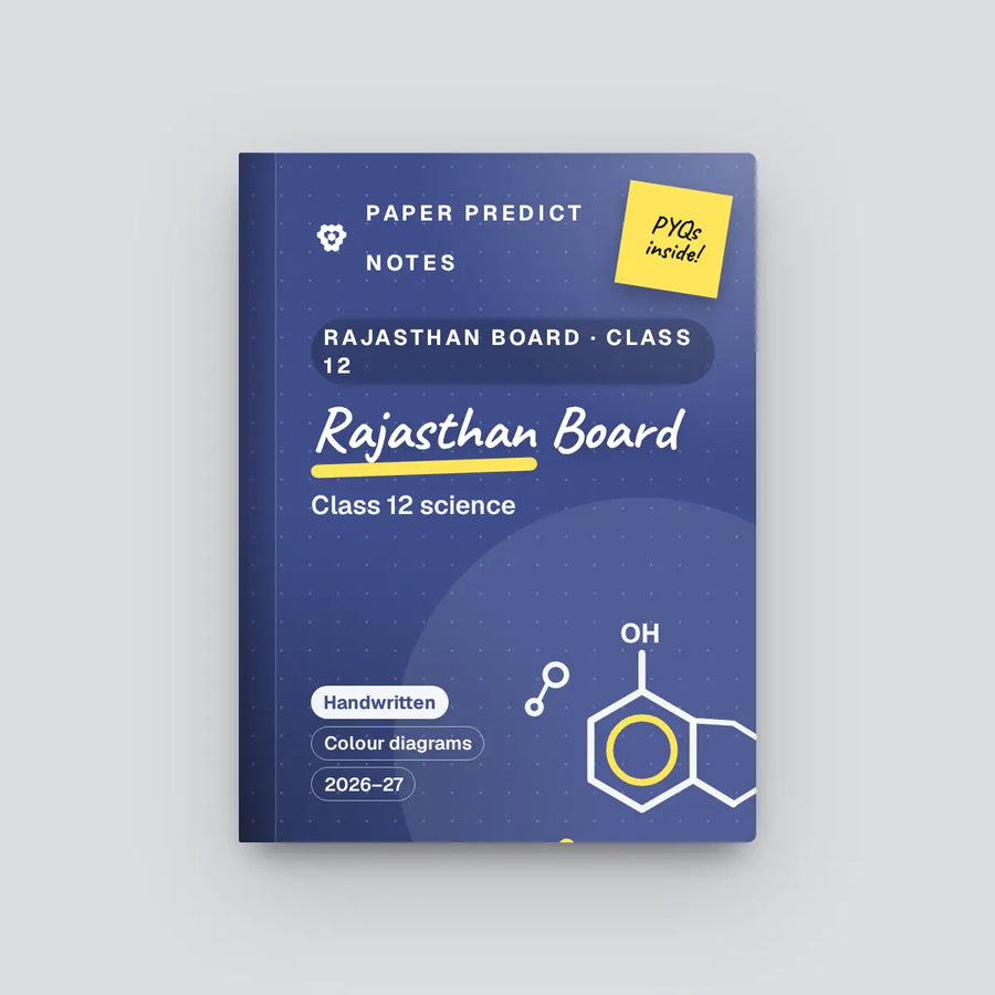Rajasthan Board Class 12 Science Notes