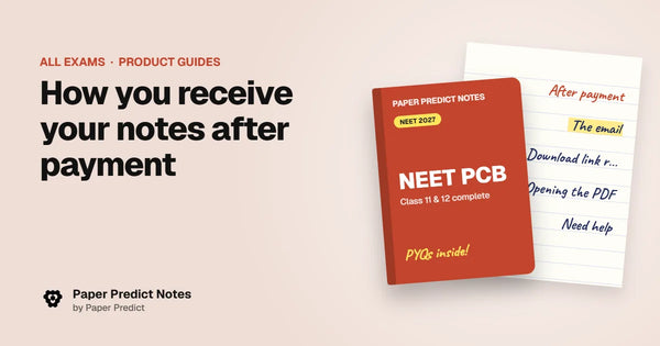 How you receive your notes after payment — Paper Predict Notes