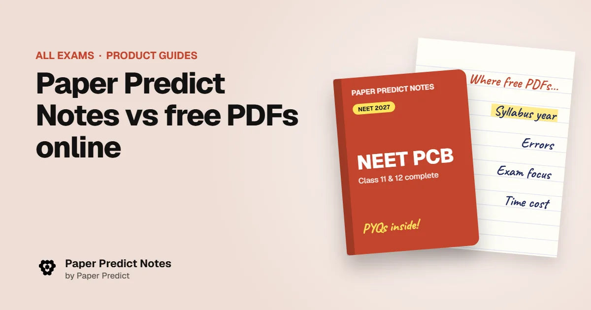 Paper Predict Notes vs free PDFs online — Paper Predict Notes