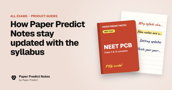 How Paper Predict Notes stay updated with the syllabus — Paper Predict Notes