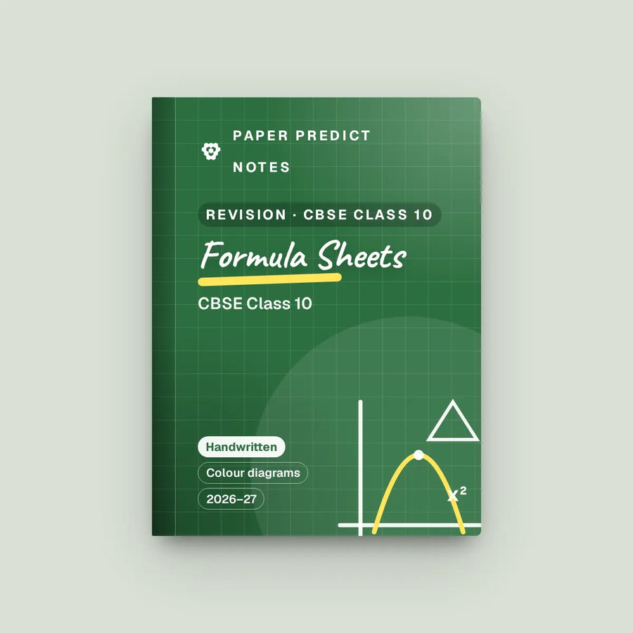 CBSE Class 10 Formula & Revision Sheets