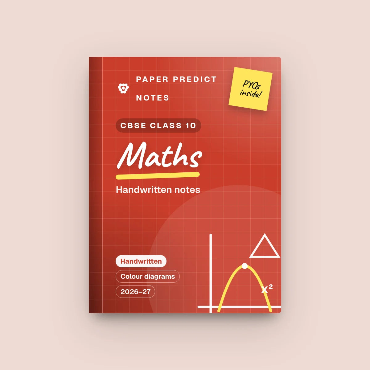 Class 10 CBSE Maths Notes — Paper Predict Notes cover