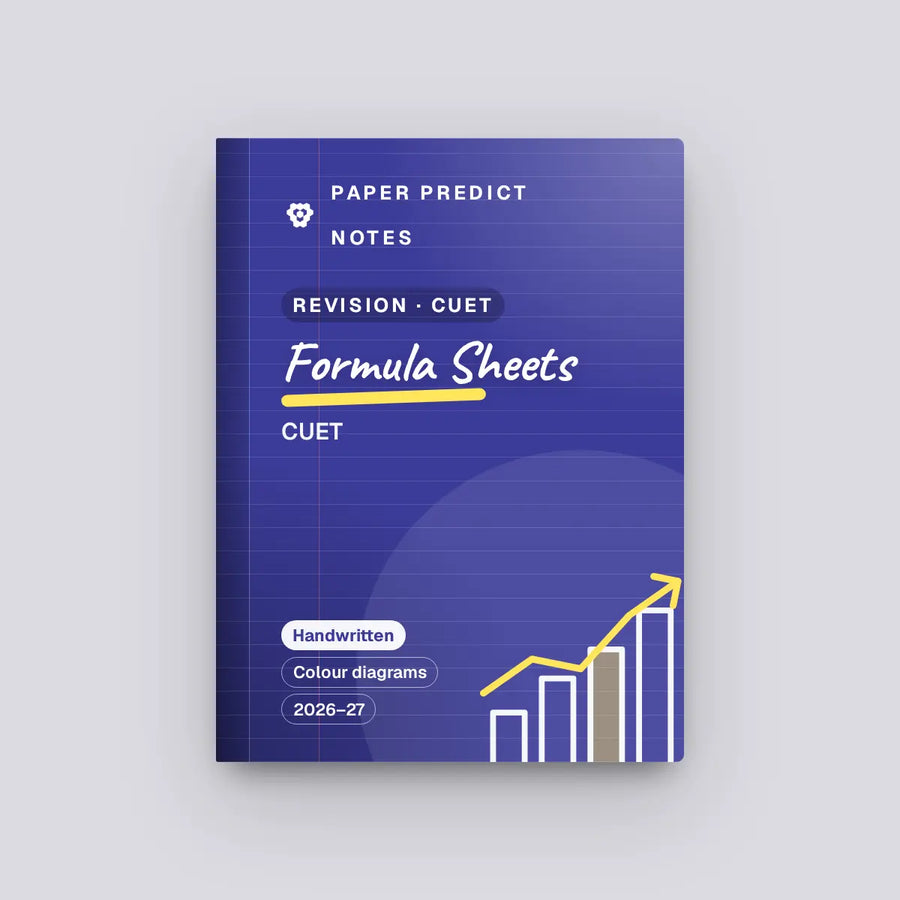 CUET Formula & Revision Sheets