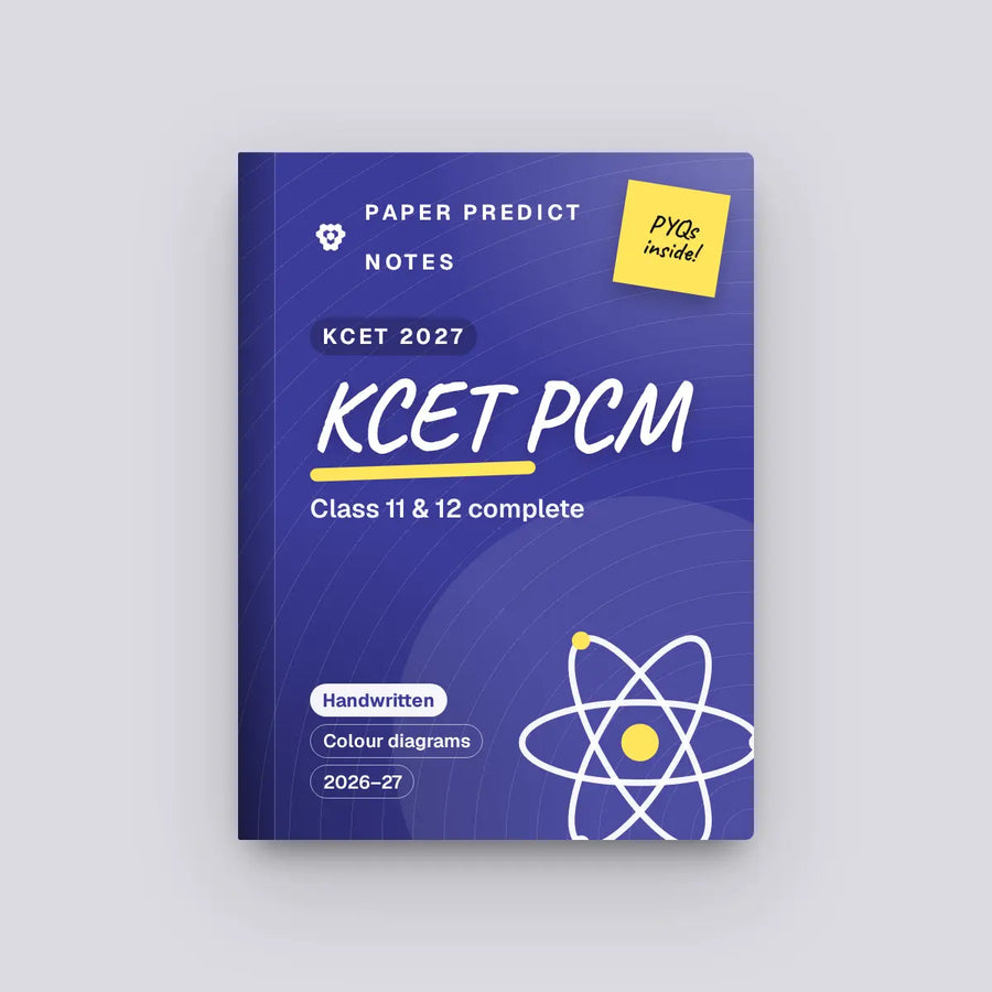 KCET PCM Notes