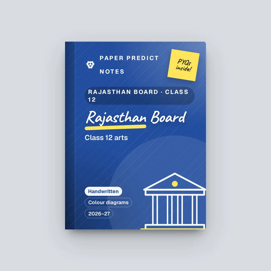 Rajasthan Board Class 12 Arts Notes