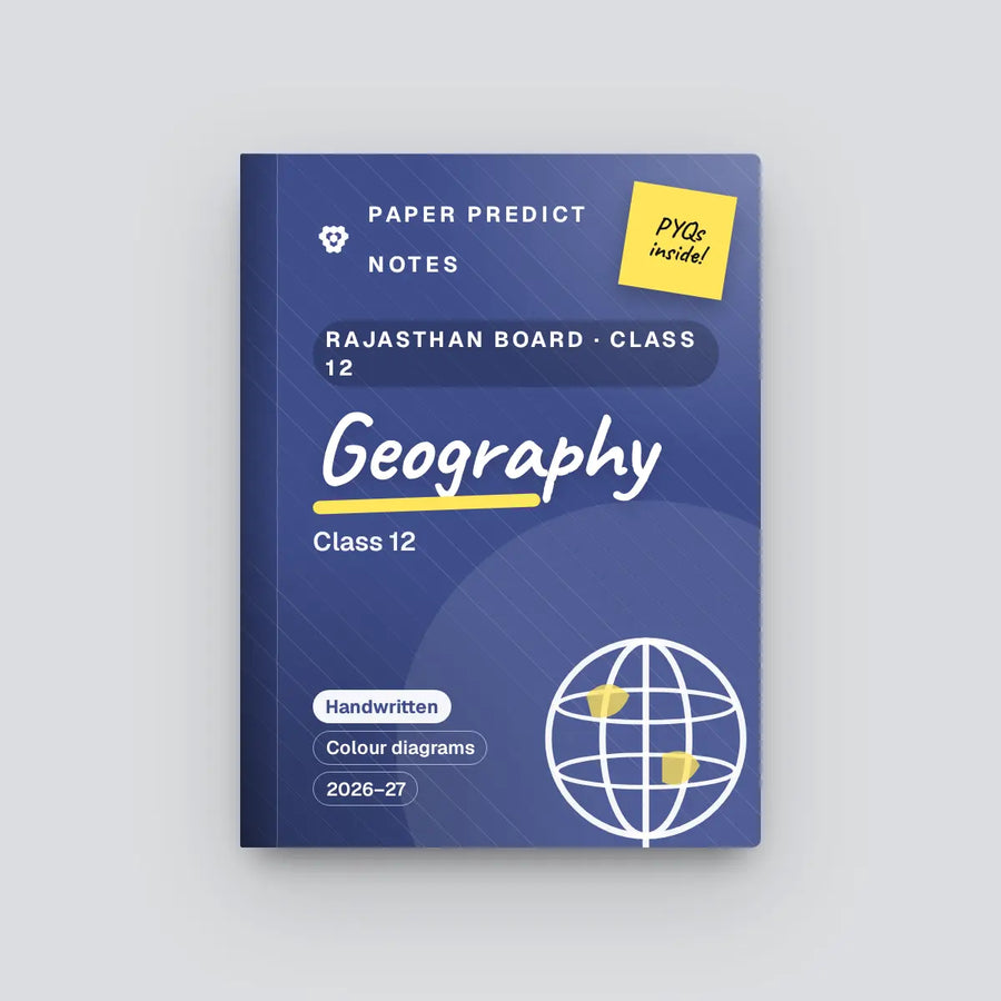 Rajasthan Board Class 12 Geography Notes