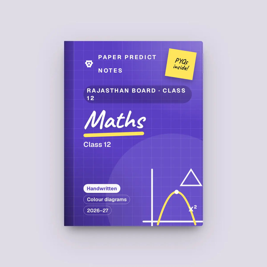 Rajasthan Board Class 12 Maths Notes